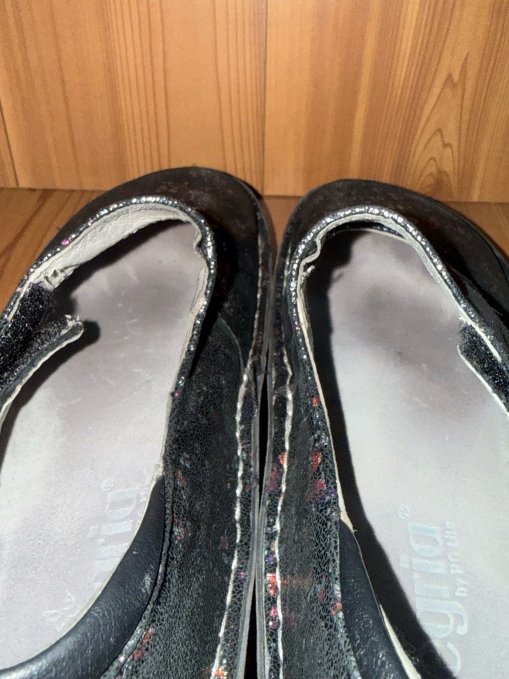 Alegria Black Multicolor Sparkle Mary Jane Flats - Picture 10 of 13